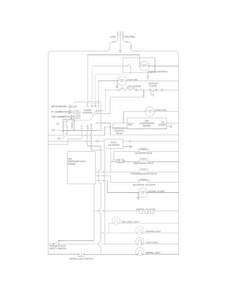 Wiring Schematic Diagram and Parts List for  Frigidaire Refrigerator