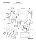 BOTTOM FRAME/DRY SYSTEM Diagram and Parts List for  Frigidaire Dishwasher