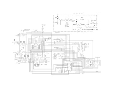 Wiring Diagram Diagram and Parts List for  Frigidaire Refrigerator