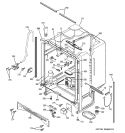 BODY PARTS Diagram and Parts List for  General Electric Dishwasher
