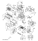 MICROWAVE Diagram and Parts List for  General Electric Microwave