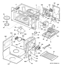 INTERIOR PARTS 1 Diagram and Parts List for  General Electric Microwave