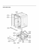 EXPLODED VIEW Diagram and Parts List for D1608TB LG Dishwasher