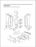 DOOR PARTS Diagram and Parts List for ASTCNA0 LG Refrigerator
