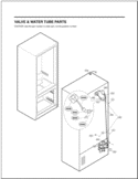 VALVE & WATER TUBE PARTS Diagram and Parts List for ASTCNA0 LG Refrigerator