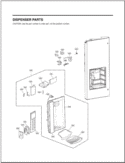 DISPENSER PARTS Diagram and Parts List for ASTCNA1 LG Refrigerator