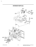 INTERIOR PARTS II Diagram and Parts List for CSBELGA LG Microwave