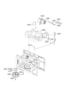 Interior Parts Ii Diagram and Parts List for 00 LG Microwave