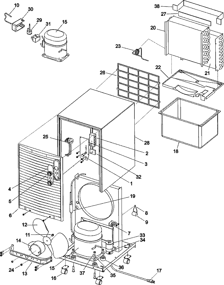 Part Location Diagram of R0211553 Whirlpool Overload Protector