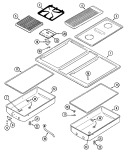TOP ASSEMBLY Diagram and Parts List for  Jenn-Air Range
