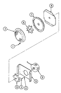 BLOWER MOTOR - CONVECTION Diagram and Parts List for  Jenn-Air Range