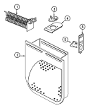 HEATER Diagram and Parts List for  Maytag Dryer