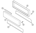 ACCESS PANEL Diagram and Parts List for  Jenn-Air Range
