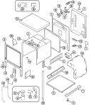 BODY Diagram and Parts List for  Jenn-Air Range