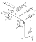 GAS CONTROLS Diagram and Parts List for  Jenn-Air Range