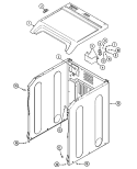 CABINET Diagram and Parts List for  Maytag Dryer