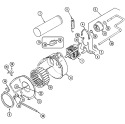 MOTOR & DRIVE Diagram and Parts List for  Maytag Dryer