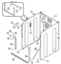 CABINET - FRONT Diagram and Parts List for  Maytag Washer