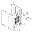 CABINET - REAR Diagram and Parts List for  Maytag Dryer