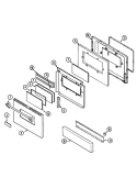 DOOR / ACCESS PANEL (AAP) Diagram and Parts List for  Jenn-Air Range