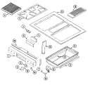 CONTROL PANEL / TOP ASSEMBLY (AAP) Diagram and Parts List for  Jenn-Air Range