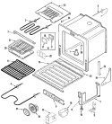 OVEN / BASE (AAP) Diagram and Parts List for  Jenn-Air Range