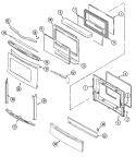 DOOR / ACCESS PANEL (STL) Diagram and Parts List for  Jenn-Air Range
