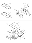 Part Location Diagram of W10874836 Whirlpool Pantry End Cap Kit, LH and RH