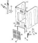 CABINET - REAR Diagram and Parts List for  Maytag Washer