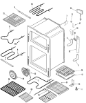 OVEN Diagram and Parts List for  Jenn-Air Range