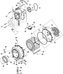 TUB Diagram and Parts List for  Maytag Washer