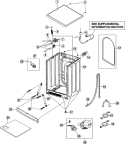 CABINET Diagram and Parts List for  Maytag Washer