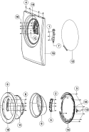 DOOR Diagram and Parts List for  Maytag Washer
