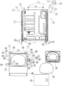 Part Location Diagram of 504005 Whirlpool Front Panel Seal