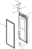 RIGHT REFRIGERATOR DOOR Diagram and Parts List for  Maytag Refrigerator