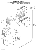 Part Location Diagram of WPW10190965 Whirlpool Ice Maker