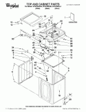 Part Location Diagram of WPW10349235 Whirlpool Lid - White
