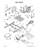 UNIT PARTS Diagram and Parts List for  Whirlpool Refrigerator