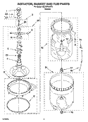 Part Location Diagram of 285574 Whirlpool Agitator Assembly