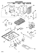 UNIT PARTS Diagram and Parts List for  KitchenAid Refrigerator