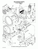 Part Location Diagram of WP8544737 Whirlpool Dryer Blower Wheel