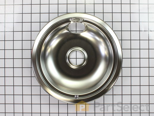 11750107-1-M-Whirlpool-WPW10196405-Chrome Drip Bowl - 8 inch